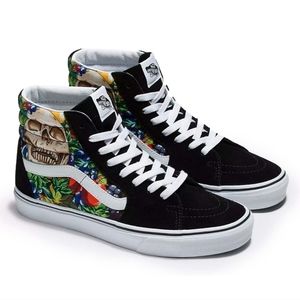 VANS Sk8-Hi High Fruit Skull sneakers women's 5.5/ men's 4